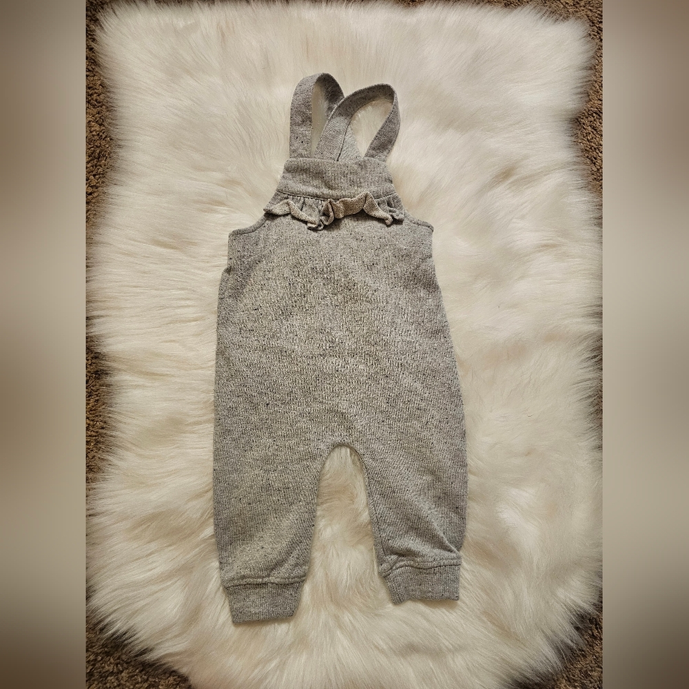 Dip Gray Kids One Piece Overalls Cute Girls Toddler Sparkle Gray